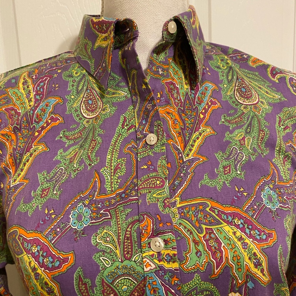 Chaps Paisley (Purple) Button Down Shirt